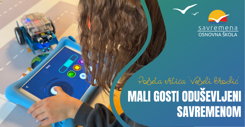 Poseta vrtića „Veseli brodić“ – Mali gosti oduševljeni Savremenom