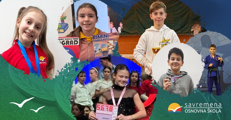 Decembar pun uspeha – učenici Savremene završavaju godinu sa gomilom medalja