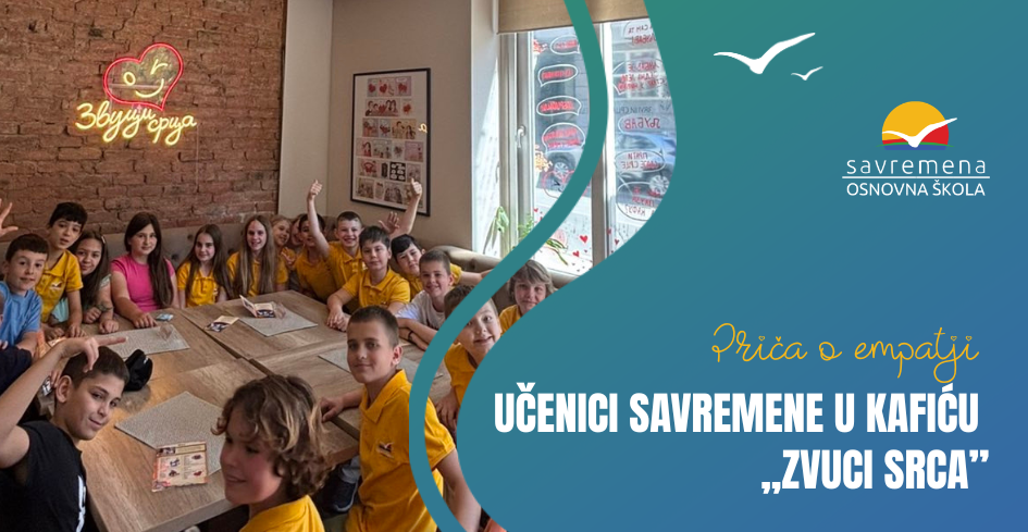Učenici Savremene u kafiću „Zvuci srca”