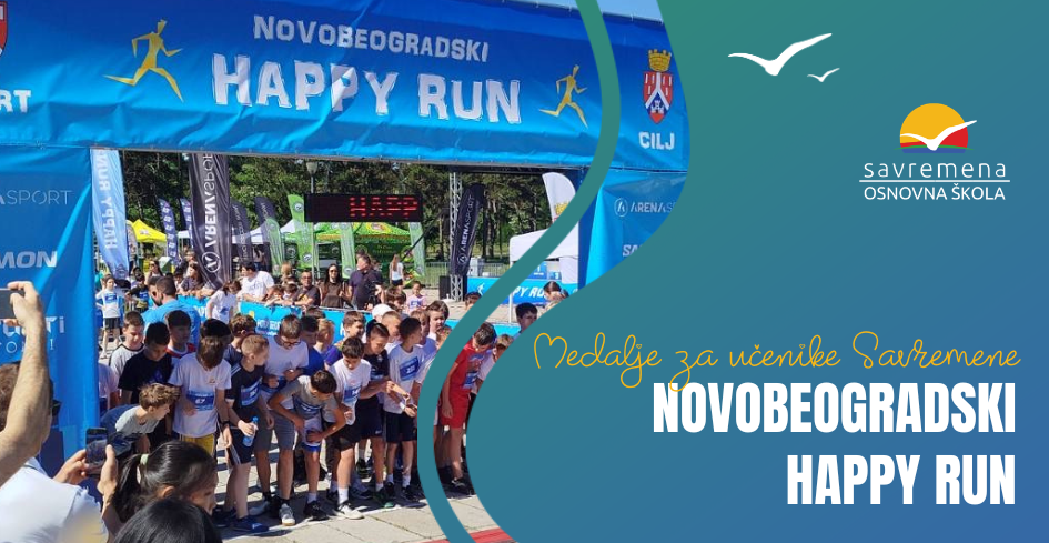 Novobeogradski Happy Run – Sportski duh i medalje za učenike Savremene