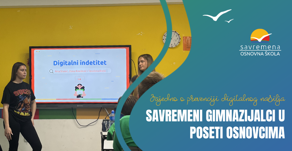 Savremeni gimnazijalci u poseti osnovcima – Zajedno o prevenciji digitalnog nasilja