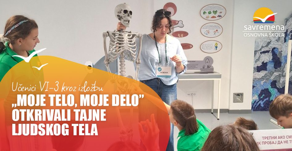 Učenje kroz istraživanje: učenici VI-3 na izložbi „Moje telo, moje delo”