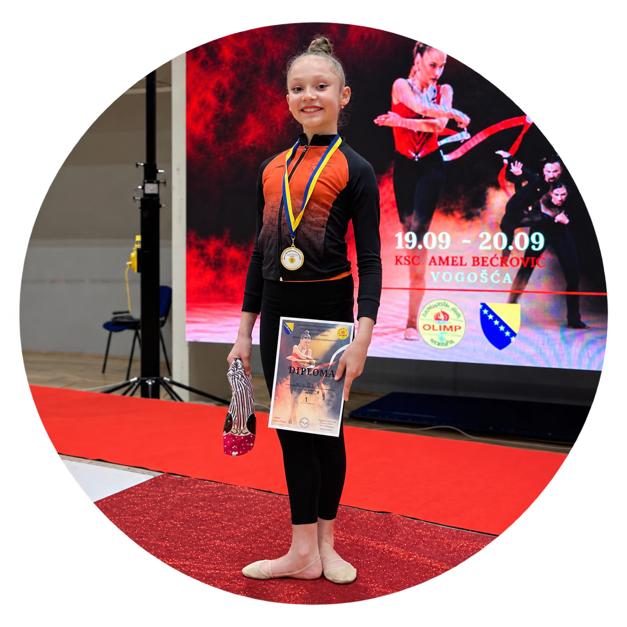 Darija Chudak – prvo mesto u ritmičkoj gimnastici