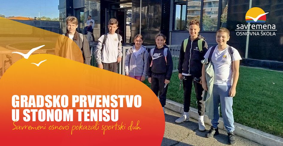 Savremeni osnovci na Gradskom prvenstvu u stonom tenisu