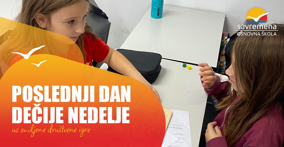Društvene igre za kraj Dečije nedelje: Učenje, zabava i druženje
